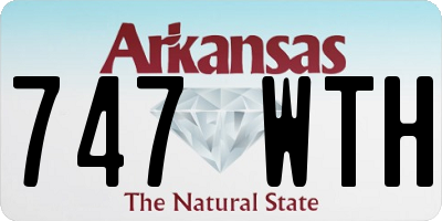 AR license plate 747WTH