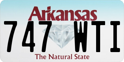 AR license plate 747WTI