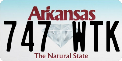 AR license plate 747WTK