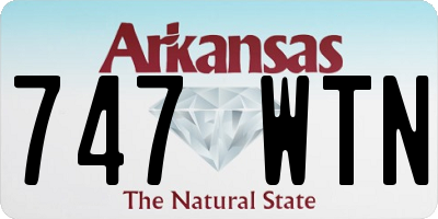 AR license plate 747WTN