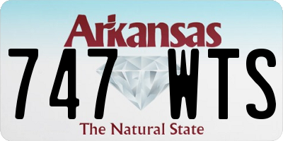 AR license plate 747WTS