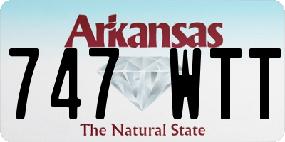 AR license plate 747WTT