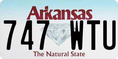AR license plate 747WTU