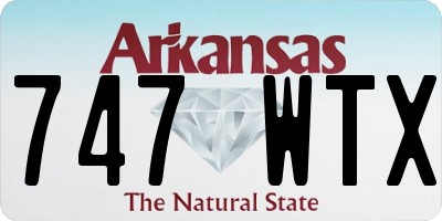 AR license plate 747WTX