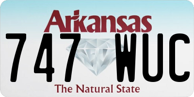 AR license plate 747WUC