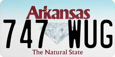 AR license plate 747WUG