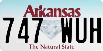 AR license plate 747WUH