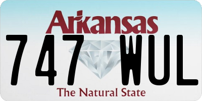 AR license plate 747WUL