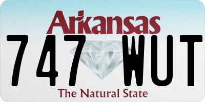 AR license plate 747WUT