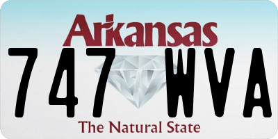 AR license plate 747WVA