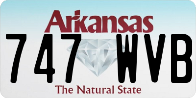 AR license plate 747WVB