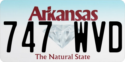 AR license plate 747WVD