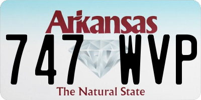 AR license plate 747WVP