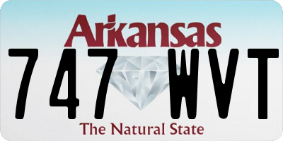 AR license plate 747WVT