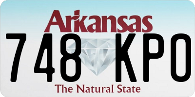 AR license plate 748KPO