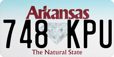 AR license plate 748KPU