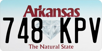 AR license plate 748KPV