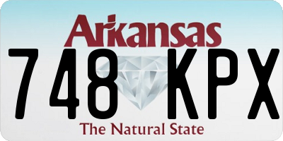 AR license plate 748KPX