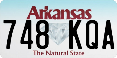 AR license plate 748KQA