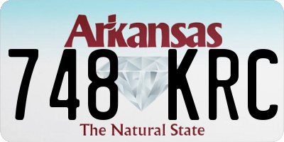 AR license plate 748KRC