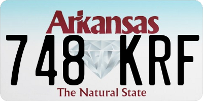 AR license plate 748KRF