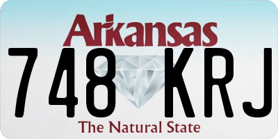 AR license plate 748KRJ