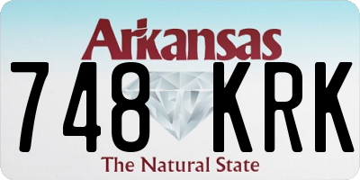 AR license plate 748KRK