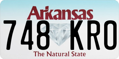 AR license plate 748KRO