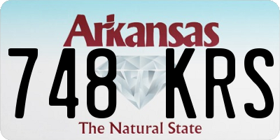 AR license plate 748KRS