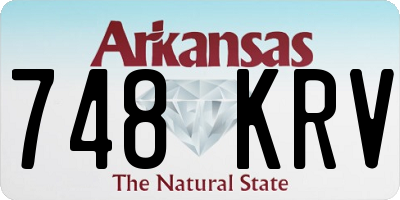 AR license plate 748KRV