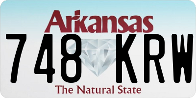 AR license plate 748KRW
