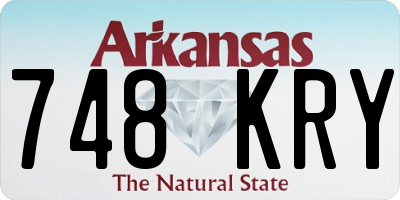 AR license plate 748KRY