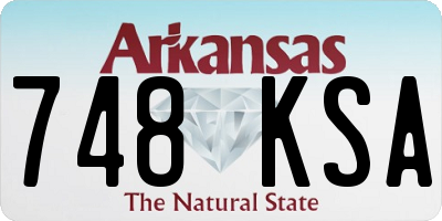 AR license plate 748KSA