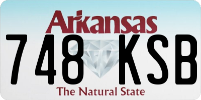 AR license plate 748KSB