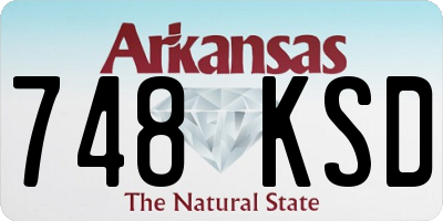 AR license plate 748KSD