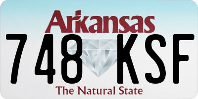 AR license plate 748KSF