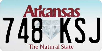AR license plate 748KSJ
