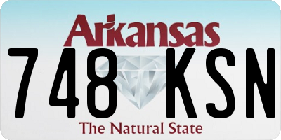 AR license plate 748KSN