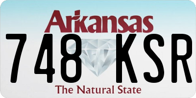 AR license plate 748KSR