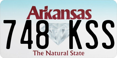 AR license plate 748KSS