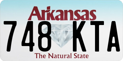 AR license plate 748KTA