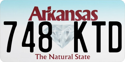 AR license plate 748KTD