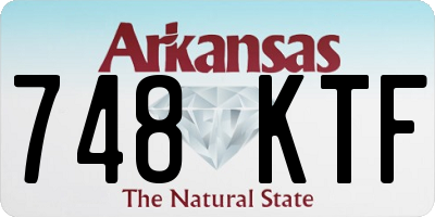 AR license plate 748KTF