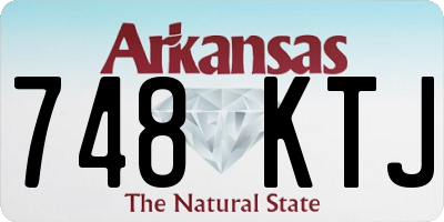 AR license plate 748KTJ