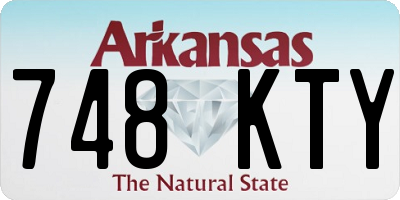 AR license plate 748KTY