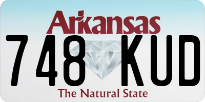 AR license plate 748KUD