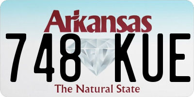 AR license plate 748KUE