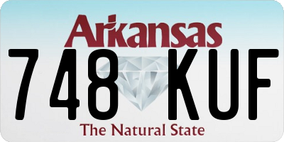 AR license plate 748KUF