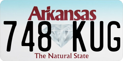 AR license plate 748KUG