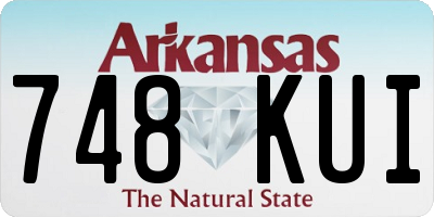 AR license plate 748KUI